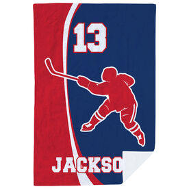 Hockey Premium Blanket - Personalized Slapshot