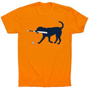 Baseball T-Shirt Short Sleeve - Navy Baseball Dog