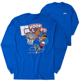 Basketball Tshirt Long Sleeve - Hoop Loops (Back Design)