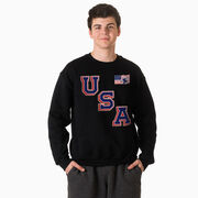 Hockey Crewneck Sweatshirt - Hockey USA Gold