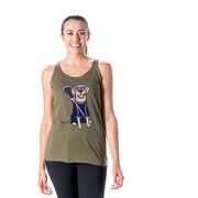 Girls Lacrosse Women's Everyday Tank Top - Lily The Lacosse Dog