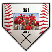 Baseball Home Plate Plaque - Horizontal Photo