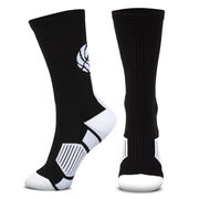 Basketball Woven Mid-Calf Socks - Superelite (Black/White)
