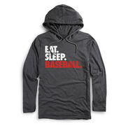 Men's Baseball Lightweight Hoodie - Eat Sleep Baseball Bold