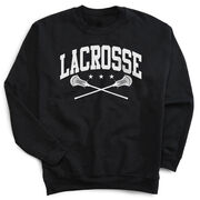 Guys Lacrosse Crewneck Sweatshirt - Lacrosse Crossed Sticks