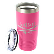 Softball 20oz. Double Insulated Tumbler - Softball Mom