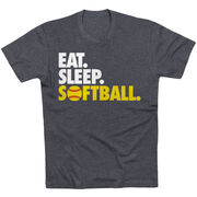 Softball T-Shirt Short Sleeve Eat. Sleep. Softball.