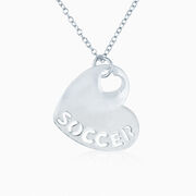 Sport Heart - SOCCER Silver Necklace