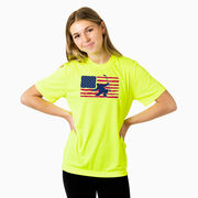 Hockey Short Sleeve Performance Tee - Hockey Land That We Love