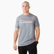 Guys Lacrosse T-Shirt Short Sleeve - Lacrosse Dad Sticks