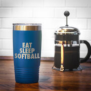 Softball 20 oz. Double Insulated Tumbler - Eat Sleep Softball