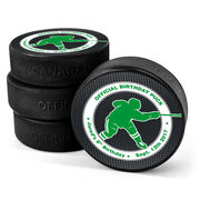 Personalized Player's Official Birthday Hockey Puck