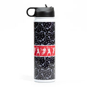 Guys Lacrosse Water Bottle - Lacrosse Pattern