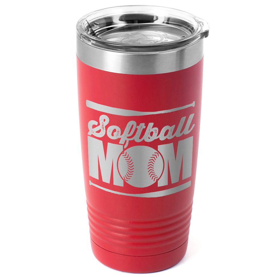 Softball 20 oz. Double Insulated Tumbler - Mom