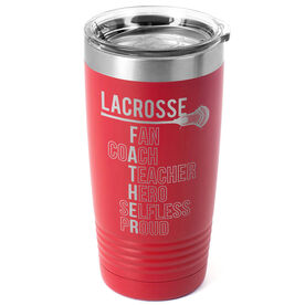 Guys Lacrosse 20 oz. Double Insulated Tumbler - Guys Lacrosse Father Words