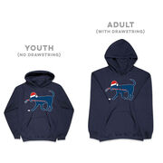 Hockey Hooded Sweatshirt - Christmas Dog