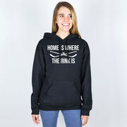 Hockey Hooded Sweatshirt - Home Is Where The Rink Is