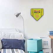 Softball Your Logo Home Plate Plaque
