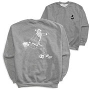 Soccer Crewneck Sweatshirt - Santa Player (Back Design)