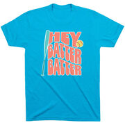Softball Short Sleeve T-Shirt - Hey Batter Batter
