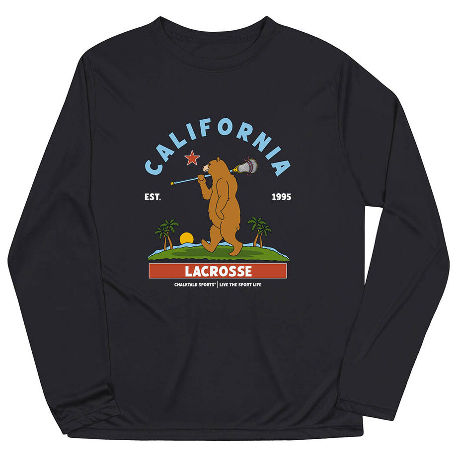 Guys Lacrosse Long Sleeve Performance Tee - California Lacrosse