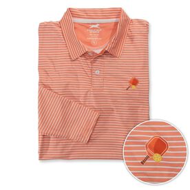 Pickleball Long Sleeve Polo Shirt - Drop Shot