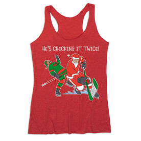 Hockey Women's Everyday Tank Top - He's Checking It Twice