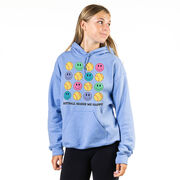 Softball Hooded Sweatshirt - Softball Makes Me Happy
