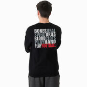 Football Crewneck Sweatshirt - Bones Saying (Back Design)