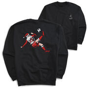 Soccer Crewneck Sweatshirt - Soccer Santa (Back Design)