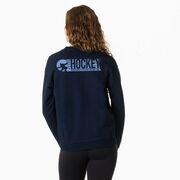 Hockey Crewneck Sweatshirt - 100% Of The Shots (Back Design)