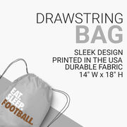 Football Drawstring Backpack Eat. Sleep. Football.