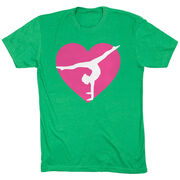 Gymnastics Short Sleeve T-Shirt - Gymnast Heart