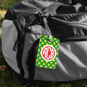 Softball Bag/Luggage Tag - Personalized Softball Pattern Monogram