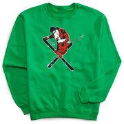 Skiing Crewneck Sweatshirt - Freestyle Santa