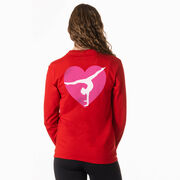 Gymnastics Tshirt Long Sleeve - Gymnast Heart (Back Design)