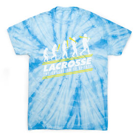 Guys Lacrosse Short Sleeve T-Shirt - Evolution of Lacrosse Tie Dye