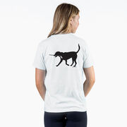 Hockey Short Sleeve T-Shirt - Howe the Hockey Dog (Back Design)