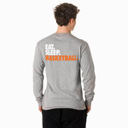 Basketball Tshirt Long Sleeve - Eat. Sleep. Basketball (Back Design)
