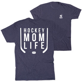 Hockey Short Sleeve T-Shirt - Hockey Mom Life (Back Design)