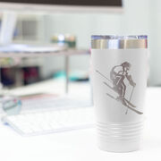 Skiing 20 oz. Double Insulated Tumbler - Female Silhouette