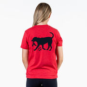 Soccer Short Sleeve T-Shirt - Spot The Soccer Dog (Back Design)