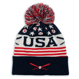 Baseball Knit Hat - USA