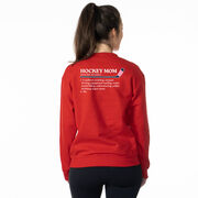 Hockey Crewneck Sweatshirt - Hockey Mom Definition (Back Design)