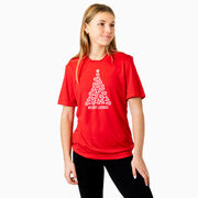 Lacrosse Short Sleeve Performance Tee - Merry Laxmas Tree