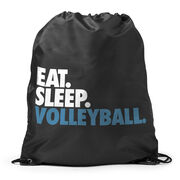 Volleyball Drawstring Backpack Eat. Sleep. Volleyball.