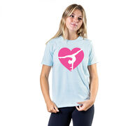 Gymnastics Short Sleeve T-Shirt - Gymnast Heart