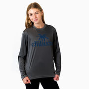 Lacrosse Long Sleeve Performance Tee - Just Chillax'n