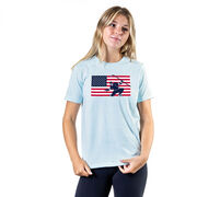 Hockey T-Shirt Short Sleeve - Patriotic Hockey