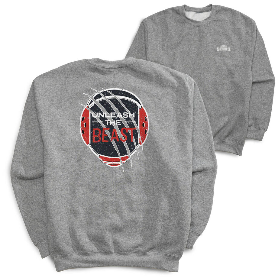 Wrestling Crewneck Sweatshirt - Unleash The Beast (Back Design)